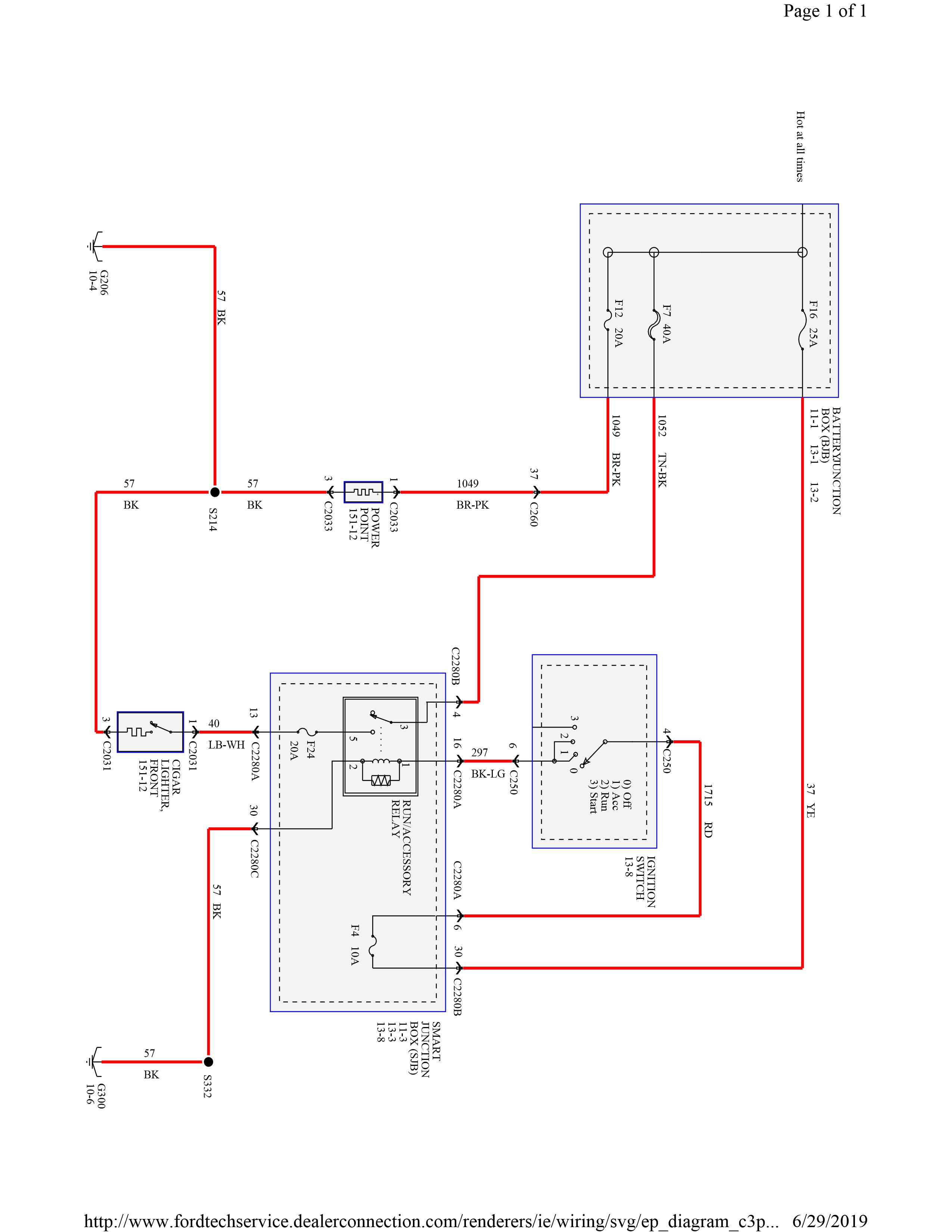 Mazda Tribute 2005-2007 wiring diagrams